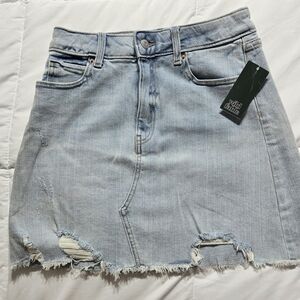 wild fable Light Blue Distressed Denim Mini Skirt Size 4